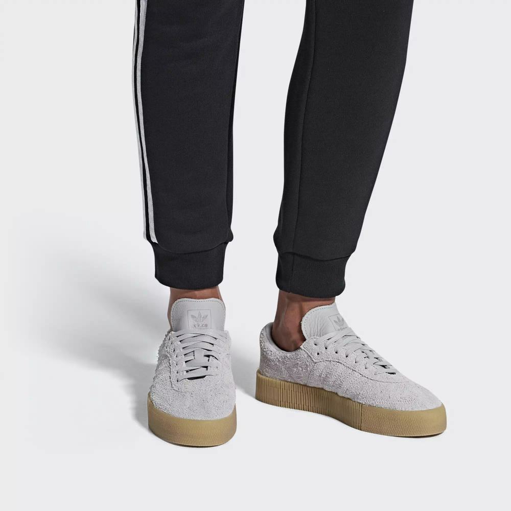 Adidas Samba Rose Tenis Grises Para Mujer (MX-28367)